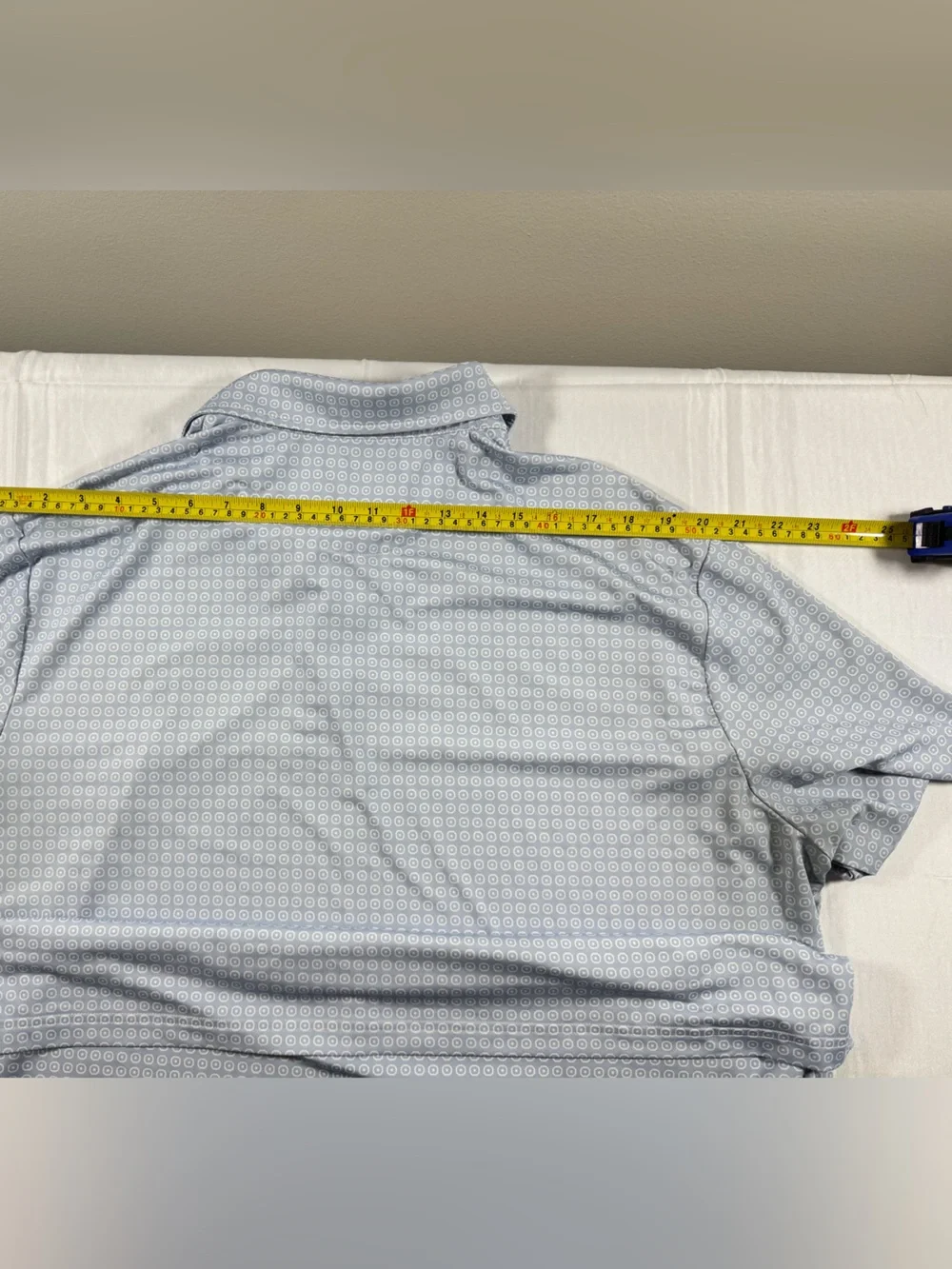 Polo by Ralph Lauren RLX Light Blue Micro-Pattern Short-Sleeve Polo